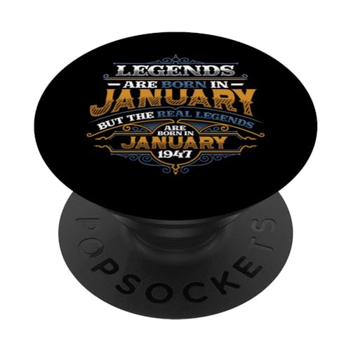Las leyendas nacen en enero de 1947 cumpleaños de los hombres PopSockets PopGrip Intercambiable