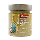 NATURAMICA Chick Peas and Spirulina Algae, Superfood, Pesto Sauce for Pasta or to use as a Spread,...