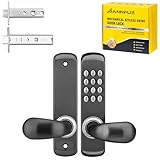 ANNFUZ Stainless Steel Mechanical Digit Keypad Handle Door Lock,Commercial Keyless Push Button Code Door...
