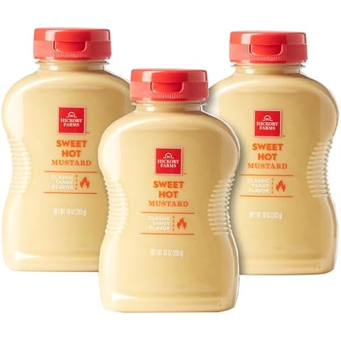 Hickory Farms Farmhouse Recipe Sweet Hot Mustard 10oz - Pack of 3 Cover