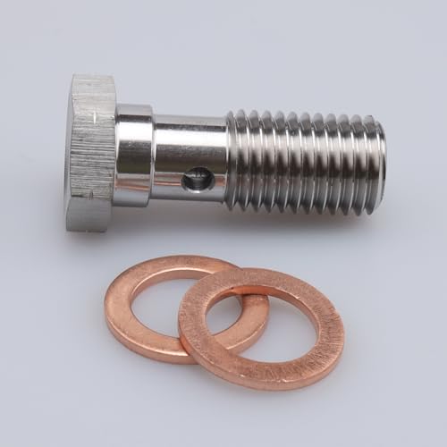 Image of AC PERFORMANCE M12 x 1.5 Banjo Bolt, 31mm UHL, Stainless Steel