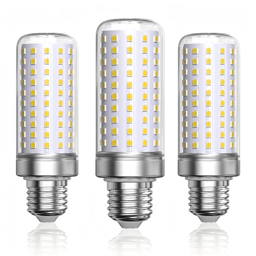 Linqzxz Bombillas LED tipo maíz E27, 30W blanco frío 6000K, equivalente a lámparas halógenas E27 de 250W, AC 110 220V, ángulo de dispersión 360°, rosca Edison SES, no regulable, Paquete de 3 piezas