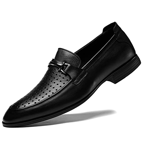 MWX Men's Dress Loafers Black Slip-on Formal Dress Shoes2