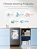 COMFEE’ 1.6 Cu.ft Portable Washing Machine, 11lbs Capacity Fully Automatic Compact Washer with Wheels, 6 Wash Programs Laundry Drain Pump, Ideal for Apartments, RV, Camping, Magnetic Gray