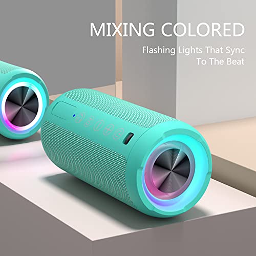 undefined Ortizan Portable Bluetooth Speakers, IPX7 Waterproof Wireless Speaker with 24W Loud Stereo Sound, Outdoor Speaker with Bluetooth 5.3, Deep Bass, RGB Lights, Dual Pairing, 30H Playtime for Home, Party の商品画像 1