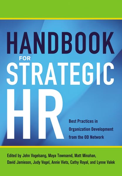 Buy Handbook for Strategic HR: Best Practices in Organization Development from the OD Network โ BookShops.in