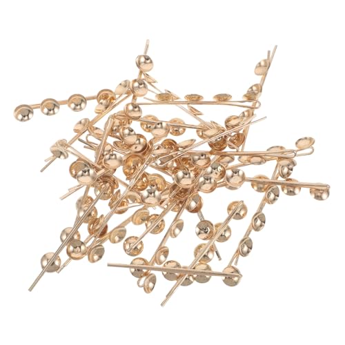 Horquillas metálicas doradas para recogidos casuales y eventos formales con forma redonda de hierro