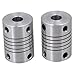 Mipcase Shaft Coupling 6mm Stainless Steel Couplings Stainless Steel Shaft Coupling Aviation Connector Cable for Heat Press Flexible Couplings 1/4 Shaft Coupler Step Printer Motor 3D