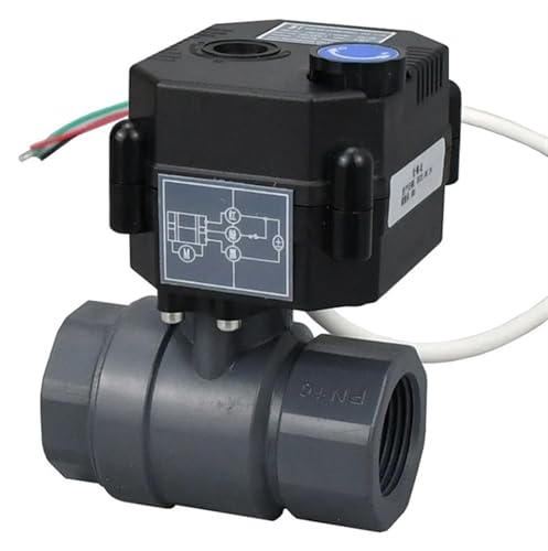 Vanne à bille motorisée DC24V DN25 avec commande manuelle pour eau de pluie - 4