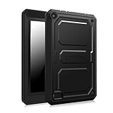 Fintie Impact Resistant Case for Fire 7 2015 - [CaseBot Tuatara] Rugged Unibody Dual Layer Hybrid Full Protective Bumper Cover with Built-in Screen Protector for Amazon Fire 7