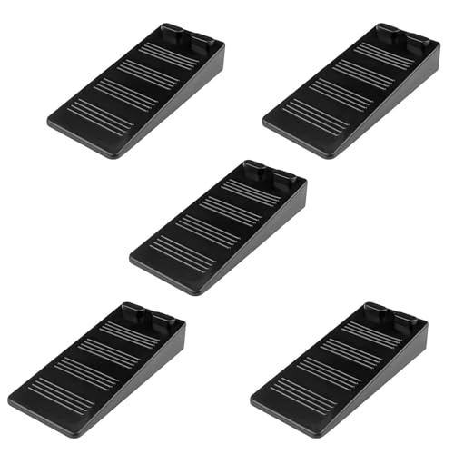 Gvolatee 5 Stück türstopper boden, Höhenverstellbar kratzfester Rutschfester, türkeil gummi hoch, Unangenehmer türpuffer, Schutz für Balkontür, Kinderzimmer, schwarz Gvolatee 5 Stück türstopper boden, Höhenverstellbar kratzfester Rutschfester, türkeil gummi hoch, Unangenehmer türpuffer, Schutz für Balkontür, Kinderzimmer, schwarz
