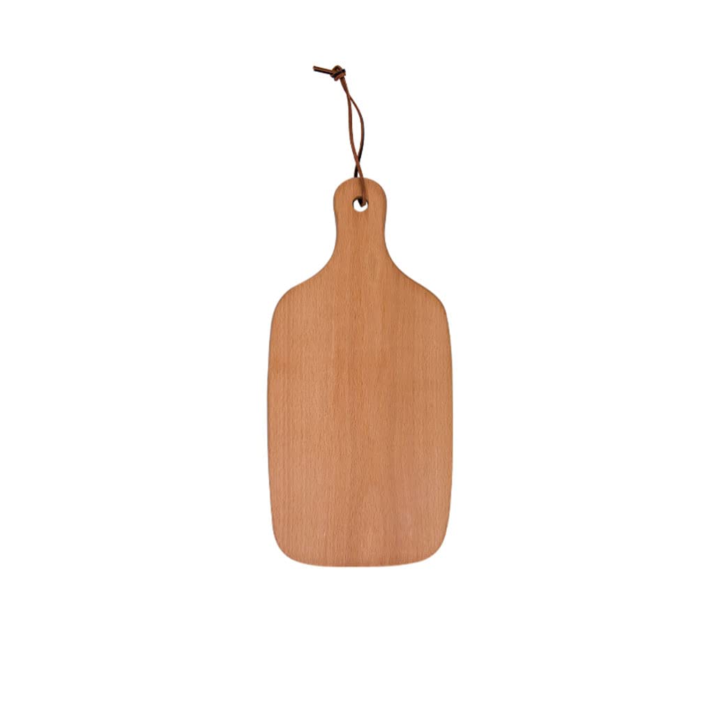 QYZUJIKL Chopping Board Wooden Cutting Board with Handle and Hole for Kitchen - Ideal for Meat， Cheese， Bread， Vegetables， and Fruits，