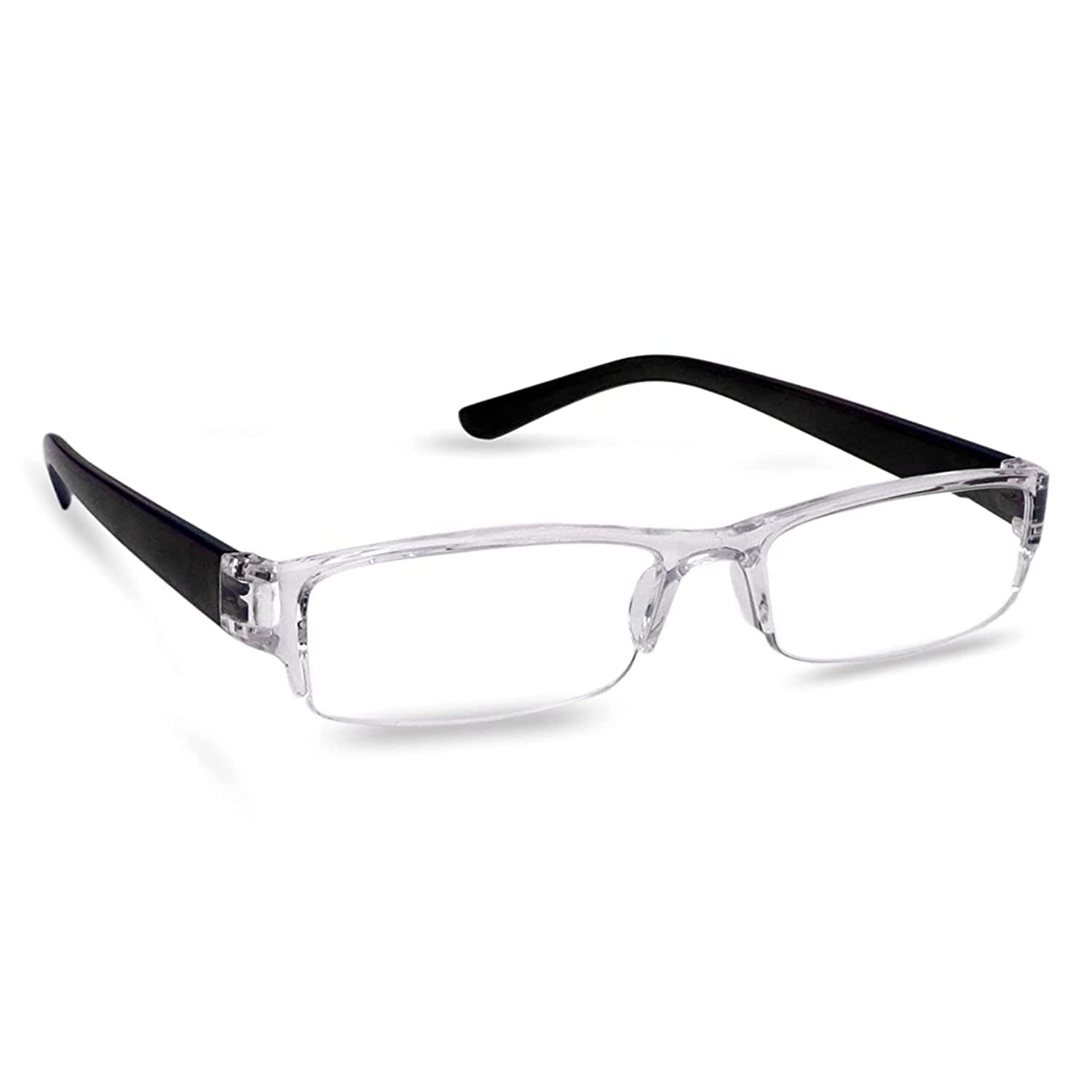 Reading Glasses, Anti-Reflective & Anti-Scratch Lenses, 1 to +3 Power, Lightweight Half Rim Frame, Adjustable Head Strap Reading Glasses, Anti-Reflective & Anti-Scratch Lenses, 1 to +3 Power, Lightweight Half Rim Frame, Adjustable Head Strap
