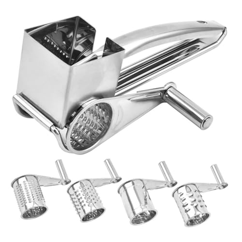 Rallador manual giratorio de acero inoxidable INOOMP miniatura 1