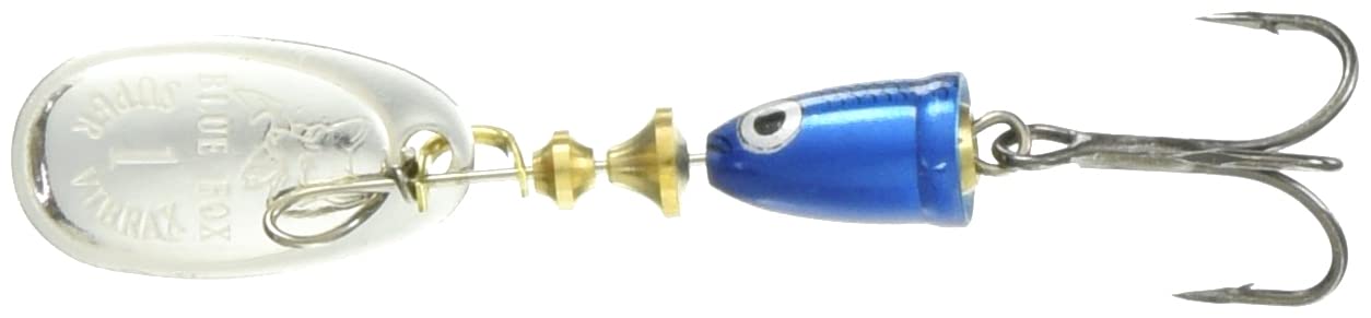 Rapala BFSD1-BS Spinner Blue Fox Vibrax Shad 0.2 oz (4 g), Blue Silver