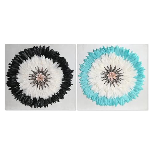 Plume décoration murale 60cm pour réchauffer un salon moderne