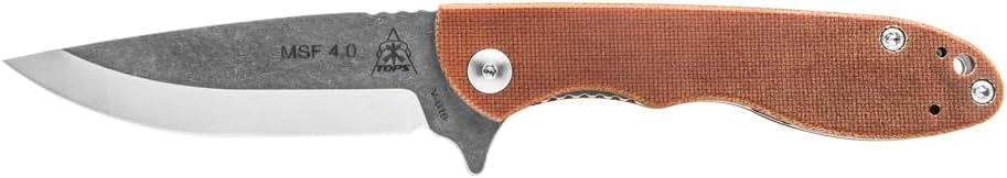 Knives Mini Scandi Folder 4.0- Tumble Finish Blade Finish