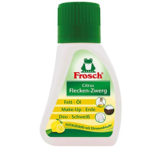 75ml Frosch Citrus Flecken-Zwerg Flecklösend mit Zitronenfrische gegen Fett, Make-Up, Erde, Öl, Deo, 1er Pack (1x 75ml)