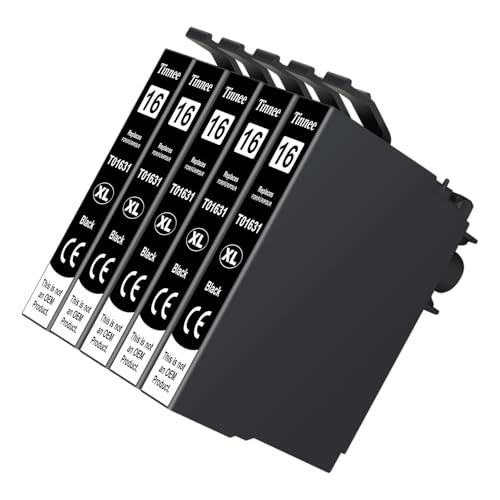 Tinnee 16XL 16 XL Druckerpatronen Kompatibel mit Epson 16XL Epson 16 XL Patronen für Workforce WF-2750DWF WF-2760DWF WF-2660DWF WF-2650DWF WF-2630WF WF-2540WF WF-2530WF WF-2510FN WF-2010W