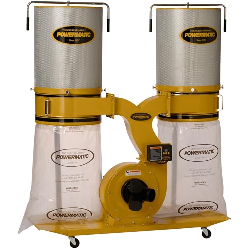 Powermatic TurboCone Dust Collector, 2-Micron Canister Filter, 3 HP, 230V 1Ph (Model PM1900TX-CK1)