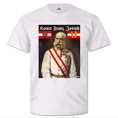 T-shirt blanc de la Monarchie KUK Kaiser Franz Joseph I