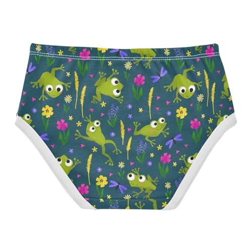 Little Girl Underwear Toddler Panties Kids Undies Frogs Soft Cotton Briefs 2T-8Y2