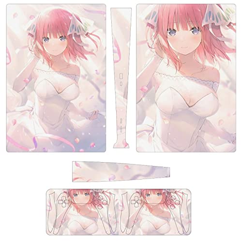 PS5 スキンシール デジタル 五等分の花嫁 中野二乃 プレイステーション5 スキンシール 全面保護 側面/両面対応 保護ステッカー PS5 対応 耐久性抜群 本体 コントローラー 保護シール 簡単取付 薄型 傷隠せ 摩擦保護 抗衝撃 汚れ/ホコリ防止 指