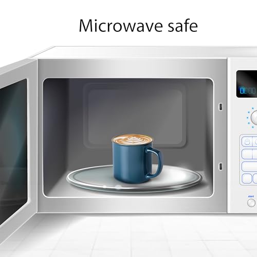 Image of Treo by Milton Glare & Snacks 4 Pcs Gift Set | 2 Premium 240 ml Ceramic Mug, Dark Blue & 2 Airtight 500 ml Glass Jars, Transparent | Durable, Microwave-Safe Mugs | Perfect for Home, Office & Gifting