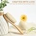 SIMPOR Soft Baby Hair Brush, Toddler and Newborn Hair Brush with Wooden Handle, Soft Bristle for Wet Dry Hair Styling Hair Accessories