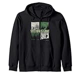 retro yellowstone national park usa vintage yellowstone felpa con cappuccio