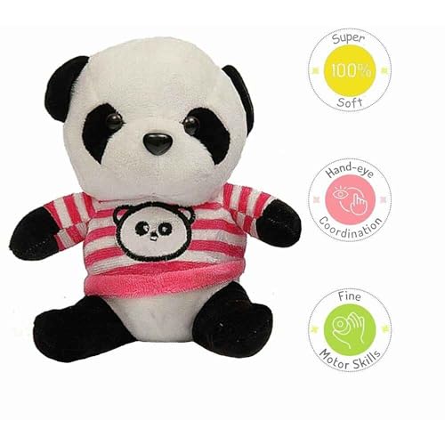 Image of DearJoy Panda in Pink T-Shirt 20 cm