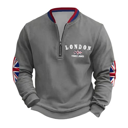 Pull col V homme en tissu éponge léger finitions vintage