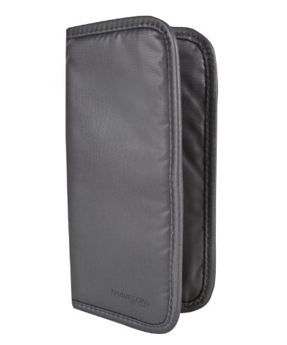Travelon Luggage Safe Id Checkbook Wallet, Off Black, Small2