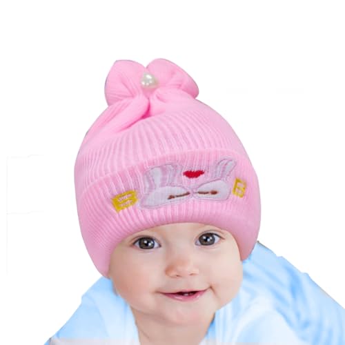 Image of Pack of 2 100% Woolen Cap for New Born Baby | Winter Warm Cap | Baby hat Cap for Winter | Woolen Cap for Baby, Kids