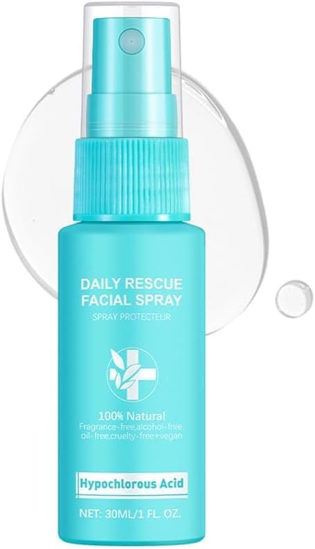 Forpmon Hypochlorous Acid Spray Daily Rescue Facial Spray for Sensitive Skin Reduce Redness & Breakouts Support Against Irritation Fragrance Free Alcohol Free