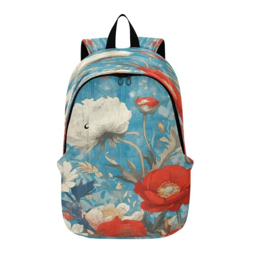 Sac à dos pour ordinateur portable sac de voyage floral pour garçons