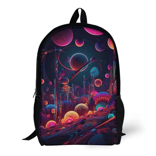 LMYmoney Sac à dos Ronaldo Univers psychédélique, sac à dos pour enfant, cartable, cartable, imprimé en 3D pour garçons et filles, 43 cm – vue 6