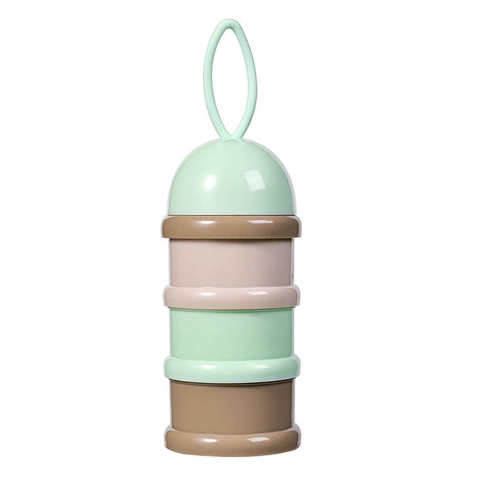 Mini Baby � Eco Friendly BPA-Free 3 Layers Powder Baby Food-Storage Container Multi-Storage Portable Spill Proof Tiffin Box - Plastic (Green)-image-12