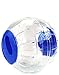 Flyglobal 1 PCS Ball de Hamster Léger en Plastique, Jouet Boule de Gerbille Courir Ballon d'exercice, Idéal pour Hamster de Compagnie (Bleu)
