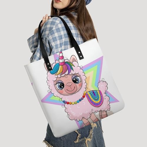 Sac à main alpaga licorne une touche de douceur dans vos voyages - 2