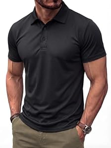 PINSPARK Poloshirt Herren Kurzarm Golf Shirt Atmungsaktiv Leicht Polohemd