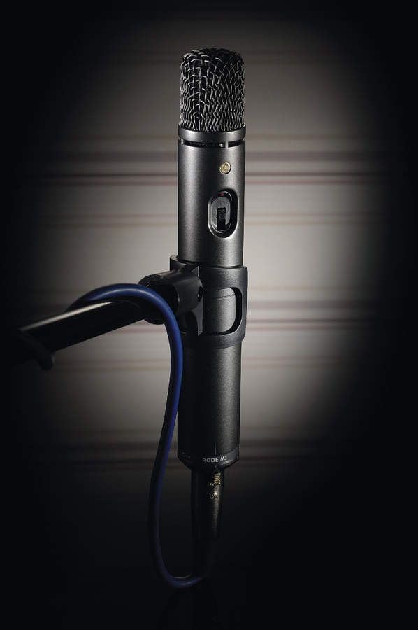Rode M3 Cardioid Condenser Microphone with On-Stage MS7701B Tripod Mic Stand and 20' XLR Cable