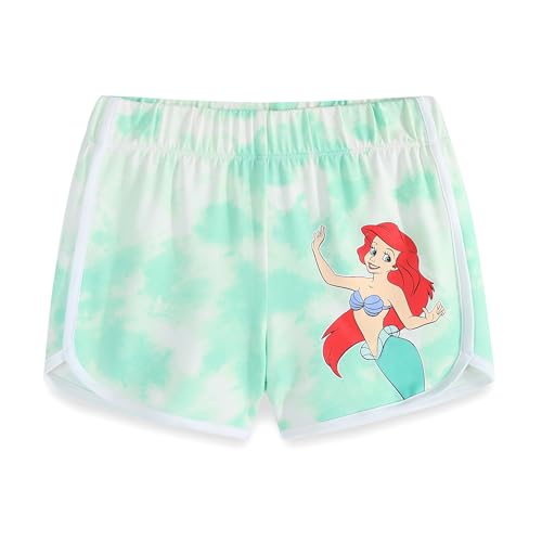 Image of Disney Minnie Mouse Little Mermaid Girls 5 Piece Set with 2 Tops, Leggings, Shorts & Scrunchie for Toddlers & Big Kids