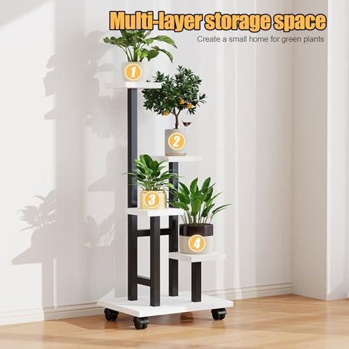 Étagère à plantes pour salon et balcon support à fleurs multi-niveaux - 5