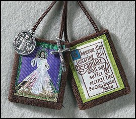 JMJ Products, LLC Divine Mercy Jesus Brown Scapular