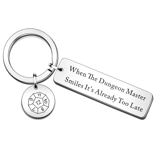 Dungeon master gifts keyring dm gift when the dungeon master smiles it's already too late keyring dungeons and dragons gift rpg gift gamer gift dungeon masters fans gift