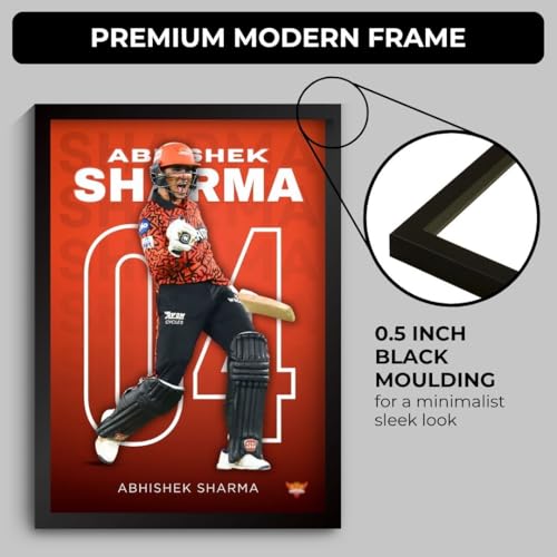 Image of Funk You Store Poster | Framed F1 Car A4 Sized (31 x 23 cm) | F1 Poster | Car Posters for Wall, Gift for Boys, Formula 1 Frames | Formula 1 Frame (Abhishek Sharma SRH)