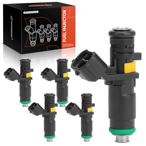A-Premium Set of 5 Fuel Injectors Compatible with Volkswagen Jetta 2005-2006, Beetle 2006-2007, 2.5L