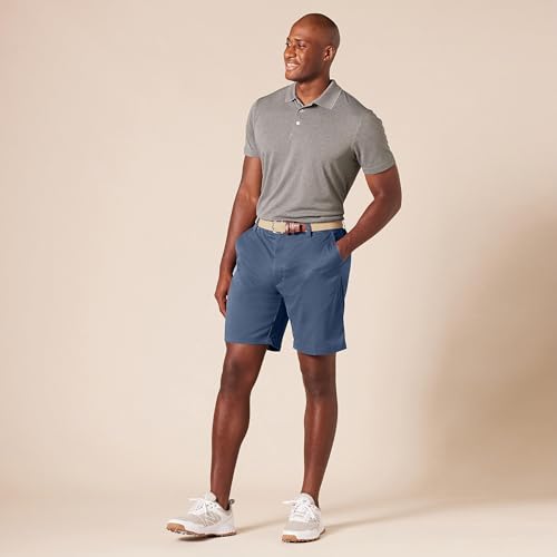 Amazon Essentials Men's Classic-Fit 9" Inseam Moisture-Wicking Golf Shorts, Functional Pockets (Available in Big & Tall), Indigo Blue, 40 by Amazon Essentials - Used condition - Image 8