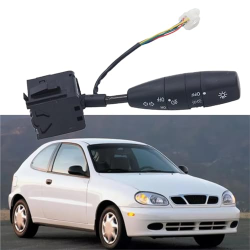 Commutateur volant Daewoo Lanos commande clignotant robuste ajustement OEM 96242526